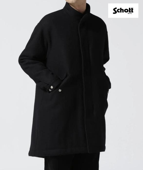 r*n様 Schott ブラック ロングコート