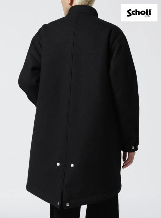 r*n様 Schott ブラック ロングコート