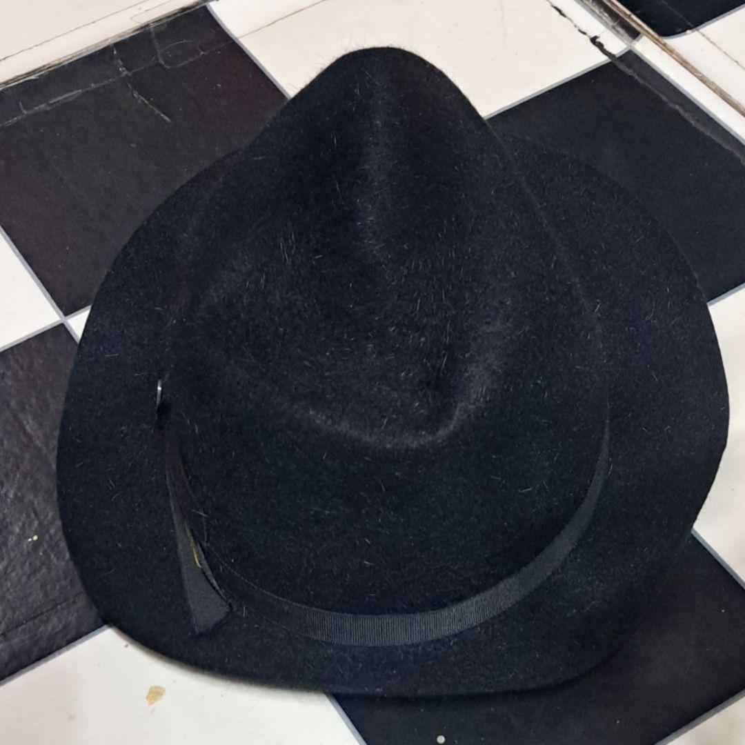 Borsalino×Juventus ラビットファー　中折れフェルトハット　62