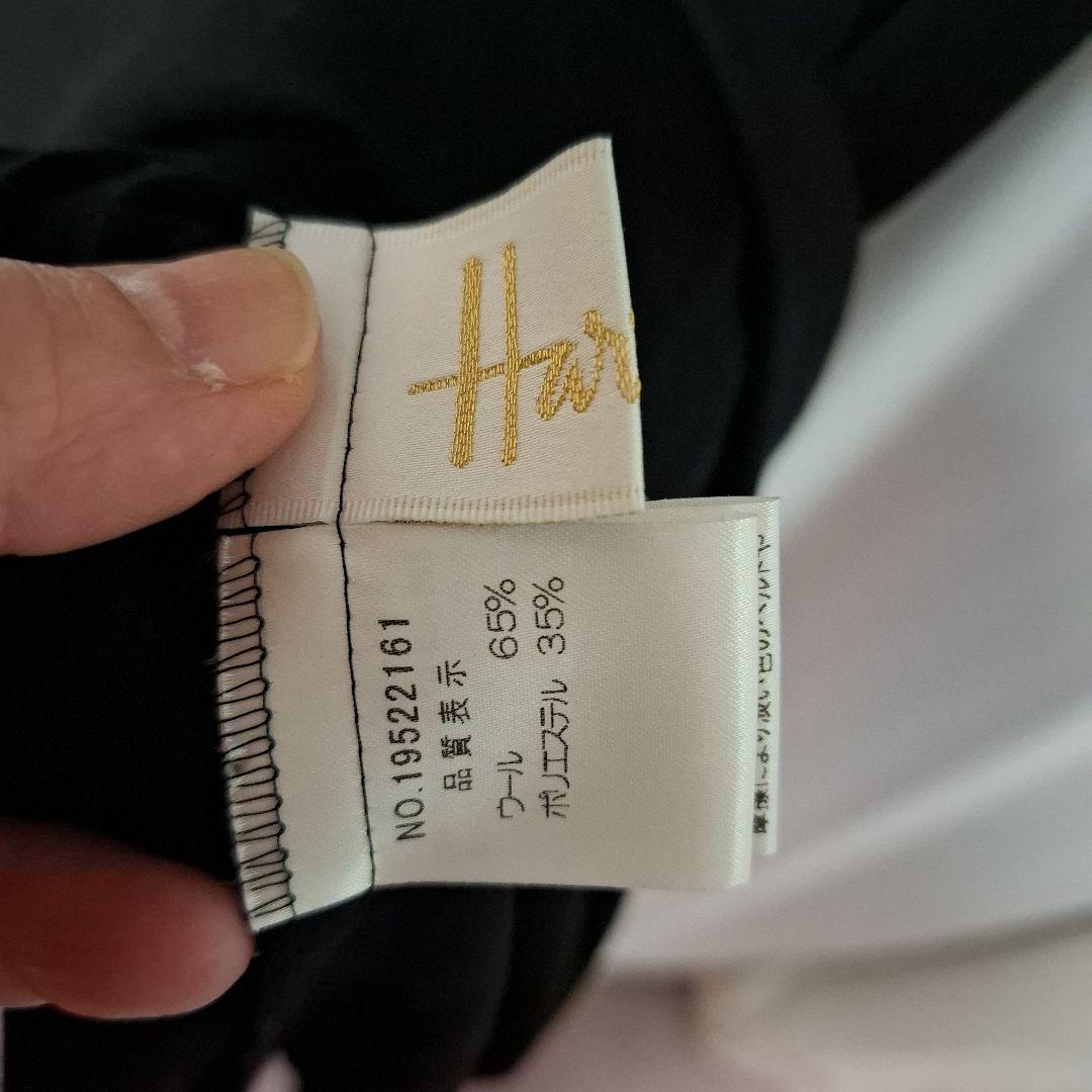 ハロッズ　黒のリボン付きプリーツワンピース