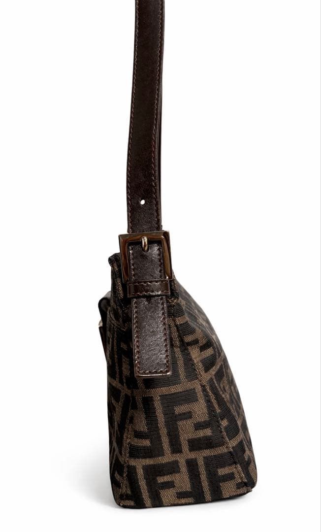 フェンディ マンマバケット ズッカ柄 FF金具 ブラウン ヴィンテージ