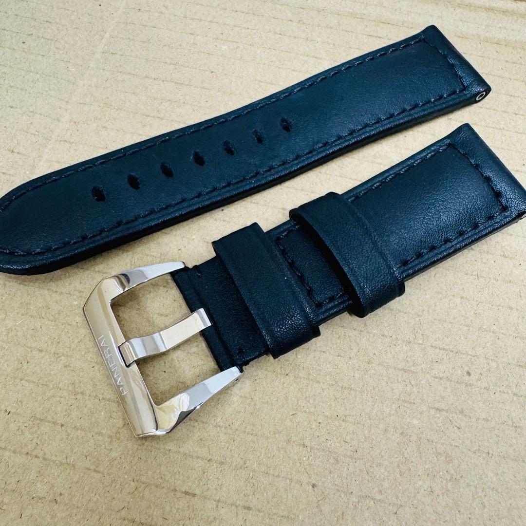 【未使用保管品】パネライ　革ベルト　黒　尾錠付