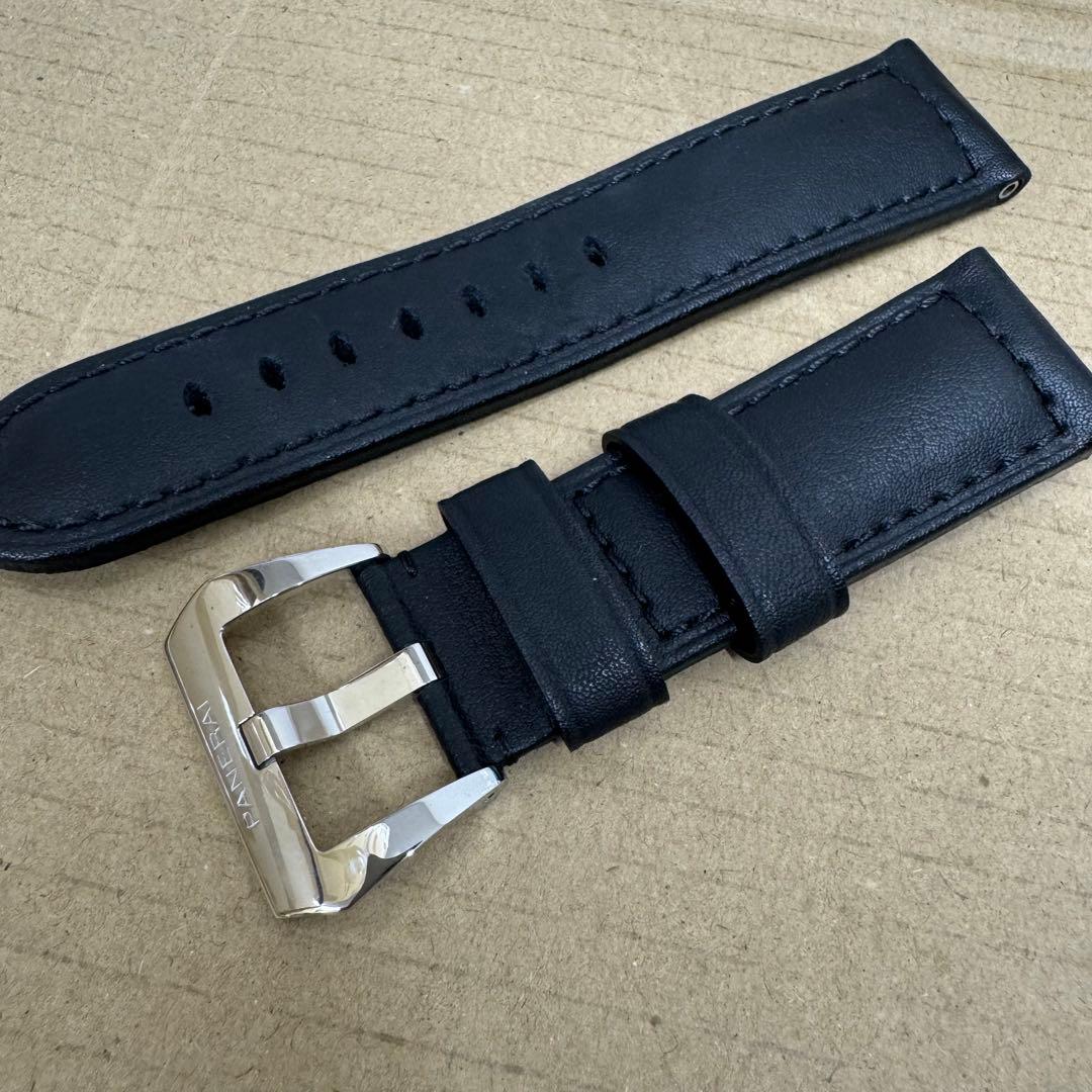 【未使用保管品】パネライ　革ベルト　黒　尾錠付