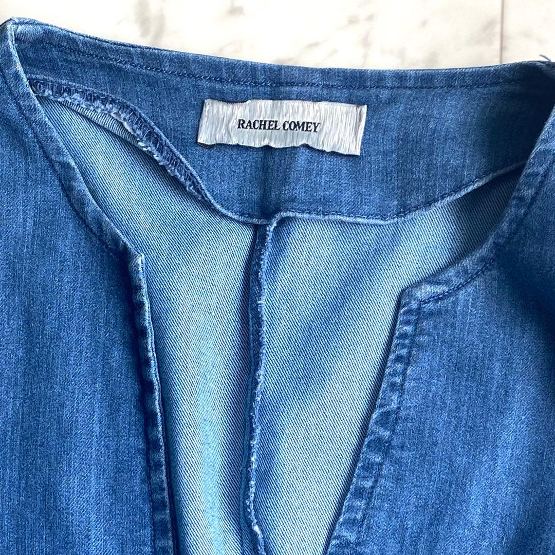極美品レイチェルコーミー デニムシャンブレージャンプスーツ オールインワン 6