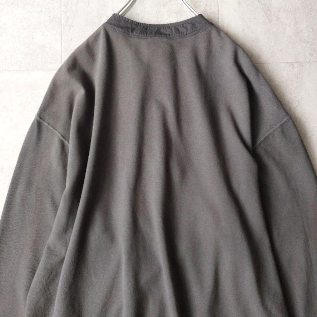 THE SHINZON コットンミリタリーヘンリーネックプルオーバーカットソー