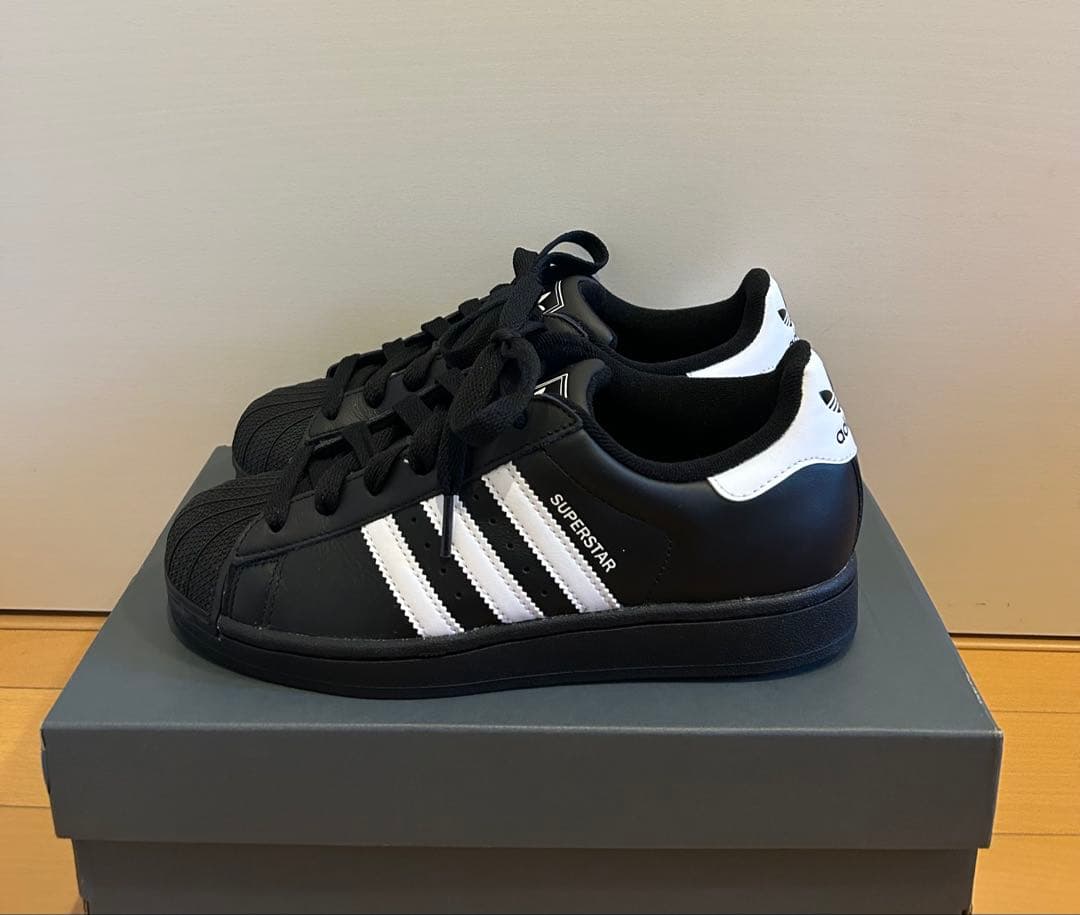 adidas superstar BLACK アディダス スーパースター 24