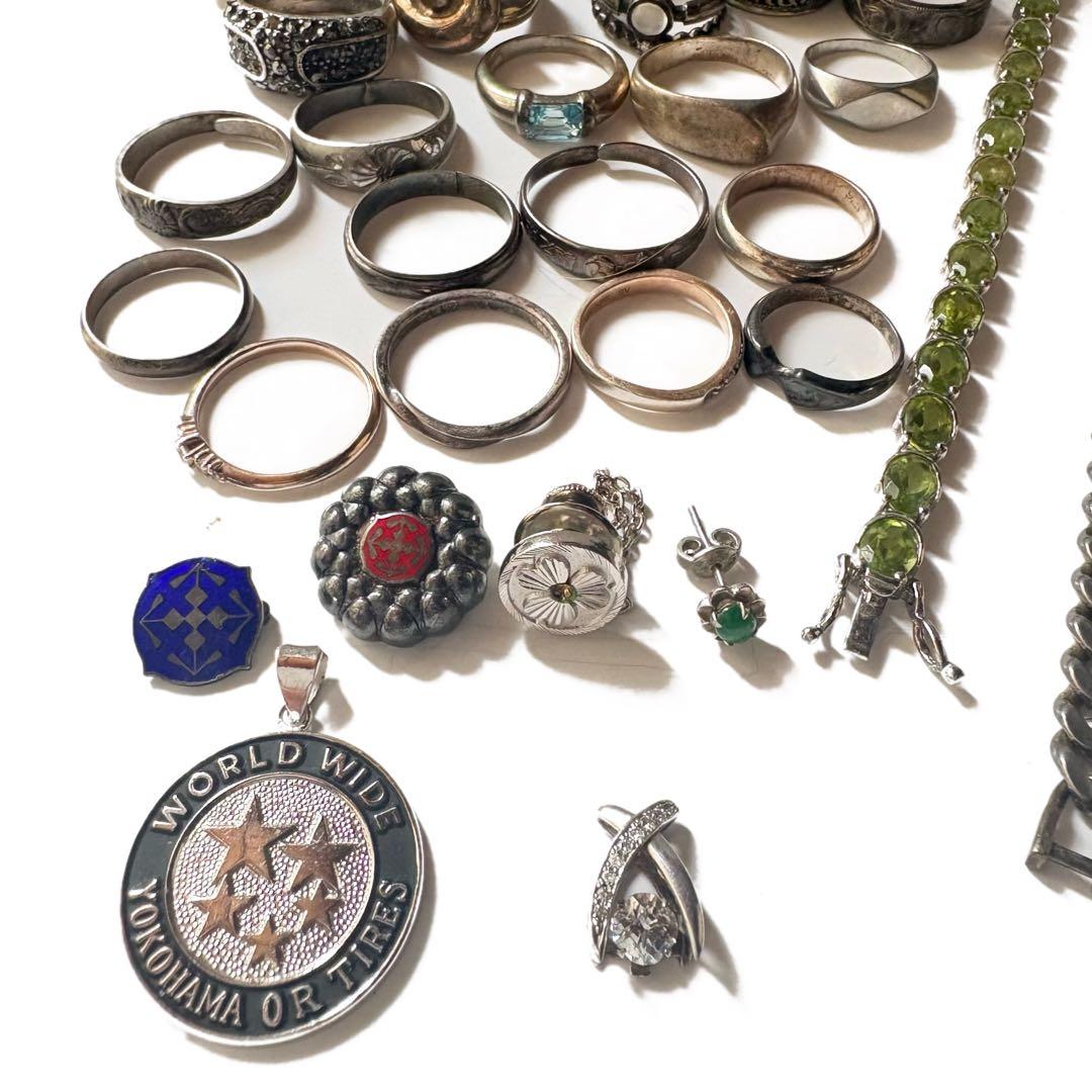 ゴ*ス様 遺品整理 SV シルバー アクセサリー ネックレス リング ブレス ま