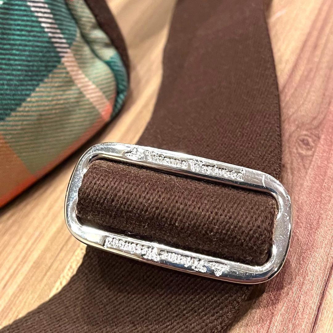 ✨希少✨ヴィヴィアンウエストウッド ショルダーバッグ コットン チェック柄 本革