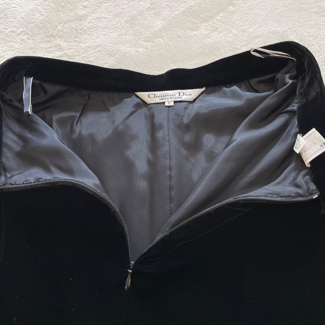 Christian Dior クリスチャンディオール　セットアップ　ベロア　黒
