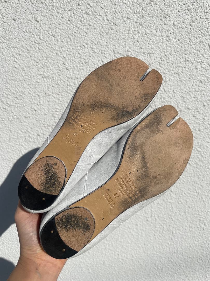 Maison Margiela Tabi 足袋 フラットシューズ ペイント