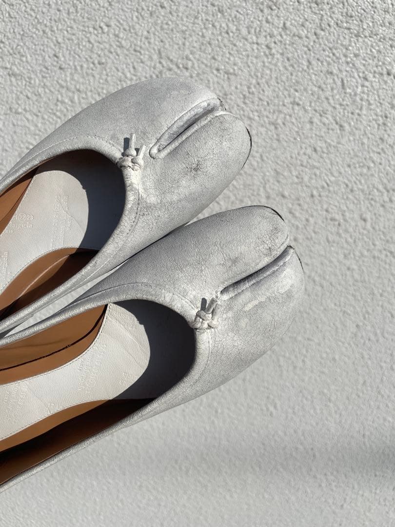 Maison Margiela Tabi 足袋 フラットシューズ ペイント