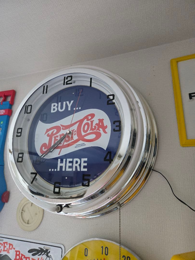 ペプシコーラ Pepsi ネオンクロック ネオン時計