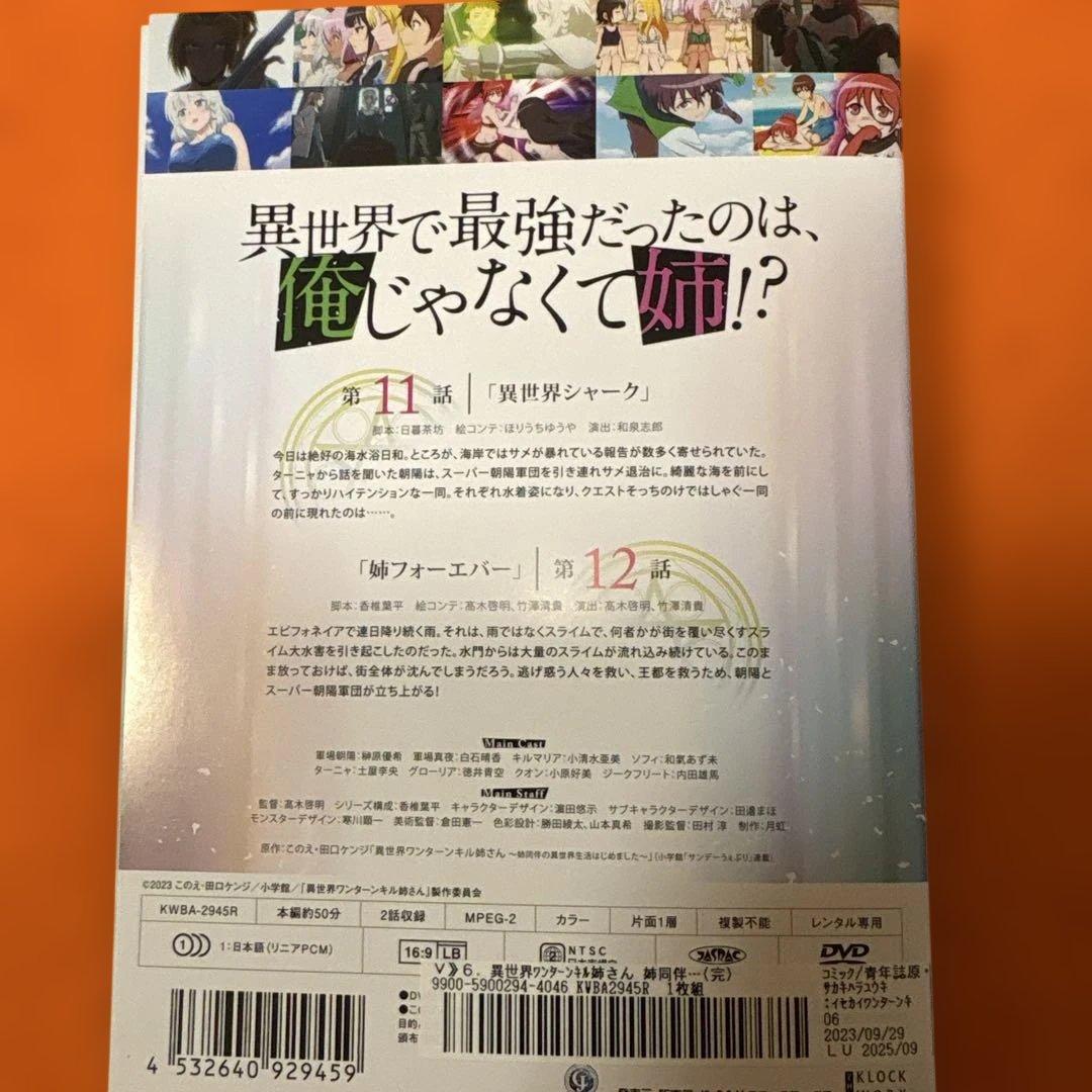 異世界ワンターンキル姉さん　 DVD 全巻セット　アニメ　全6巻