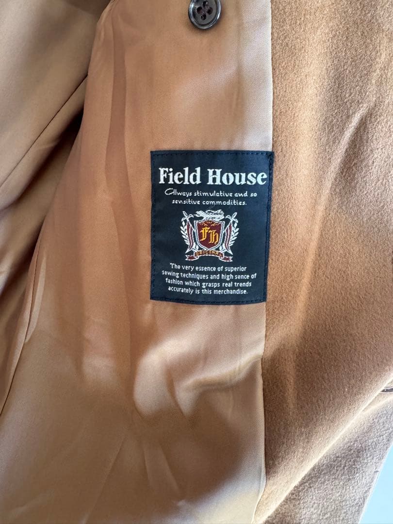 Field House カシミヤ100%ロング チェスターコート Sz.L