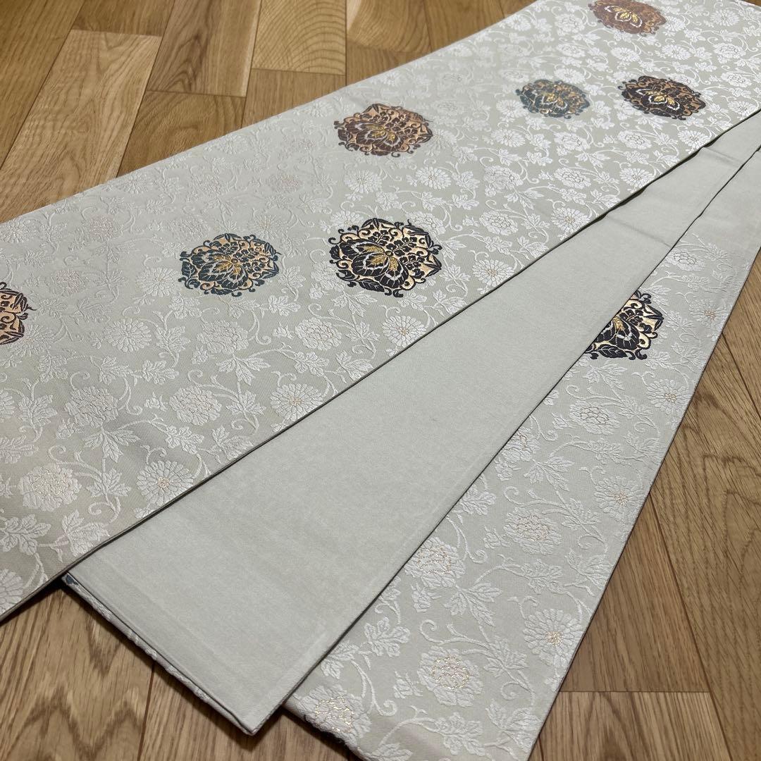 L*i様 六通柄袋帯　唐織　桐に菊唐草　金糸　正絹　389