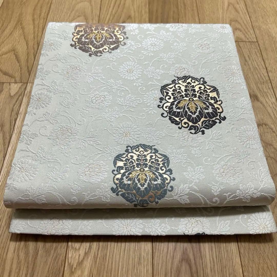 L*i様 六通柄袋帯　唐織　桐に菊唐草　金糸　正絹　389