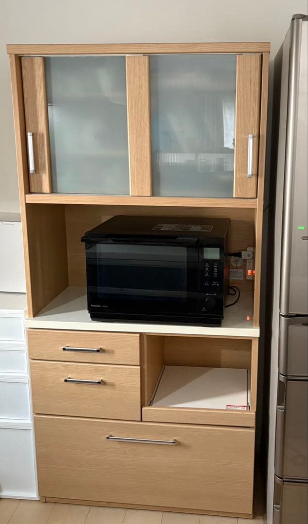 ニトリ キッチンボード RIPE-90KBS-NA 食器棚 キッチン