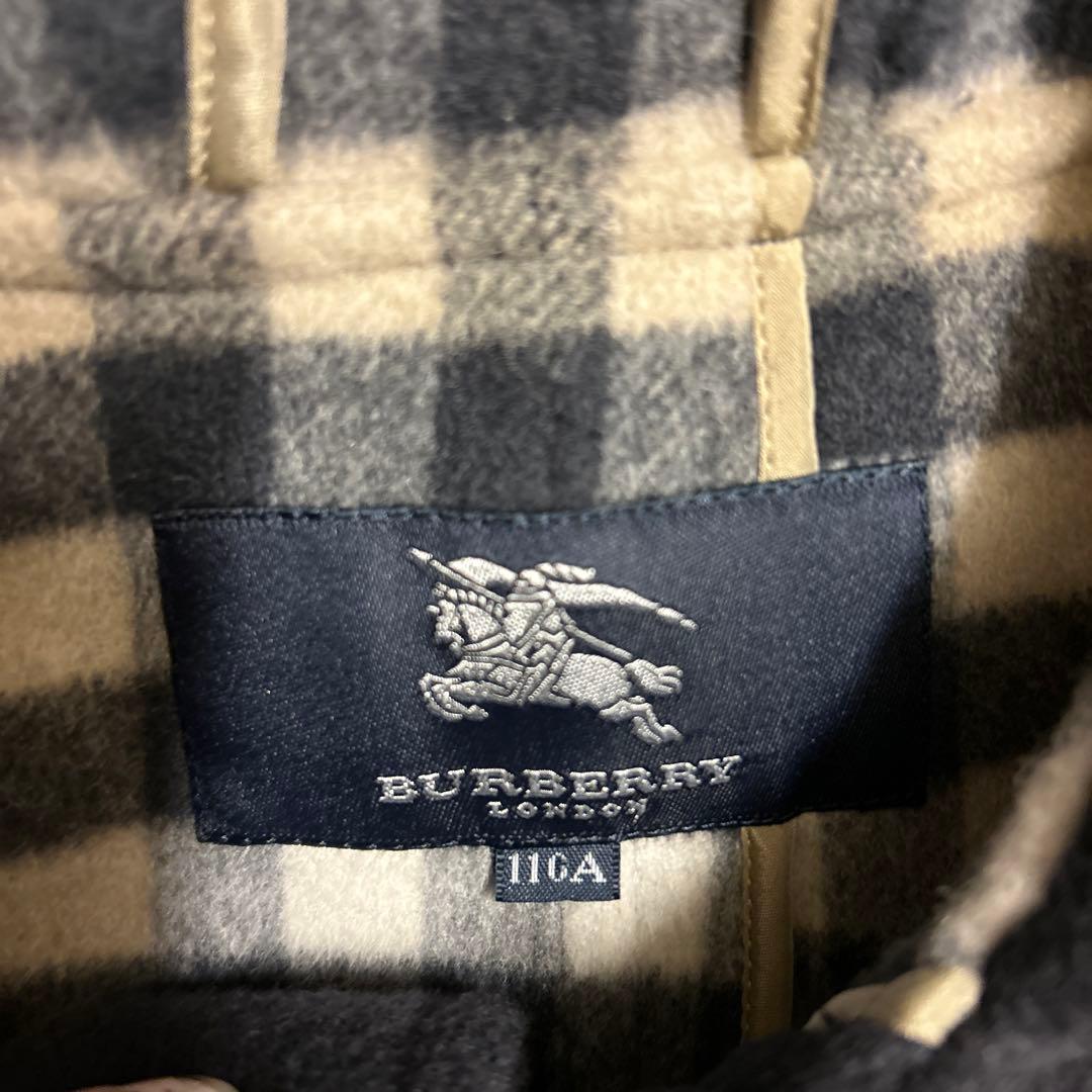 Burberry ダッフルコート ノバチェック116A ネイビー