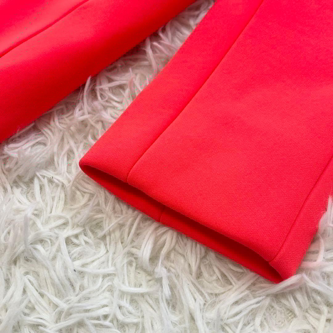 【極美品】ケイトスペード コート ロング ビッグリボン ノーカラー Aライン