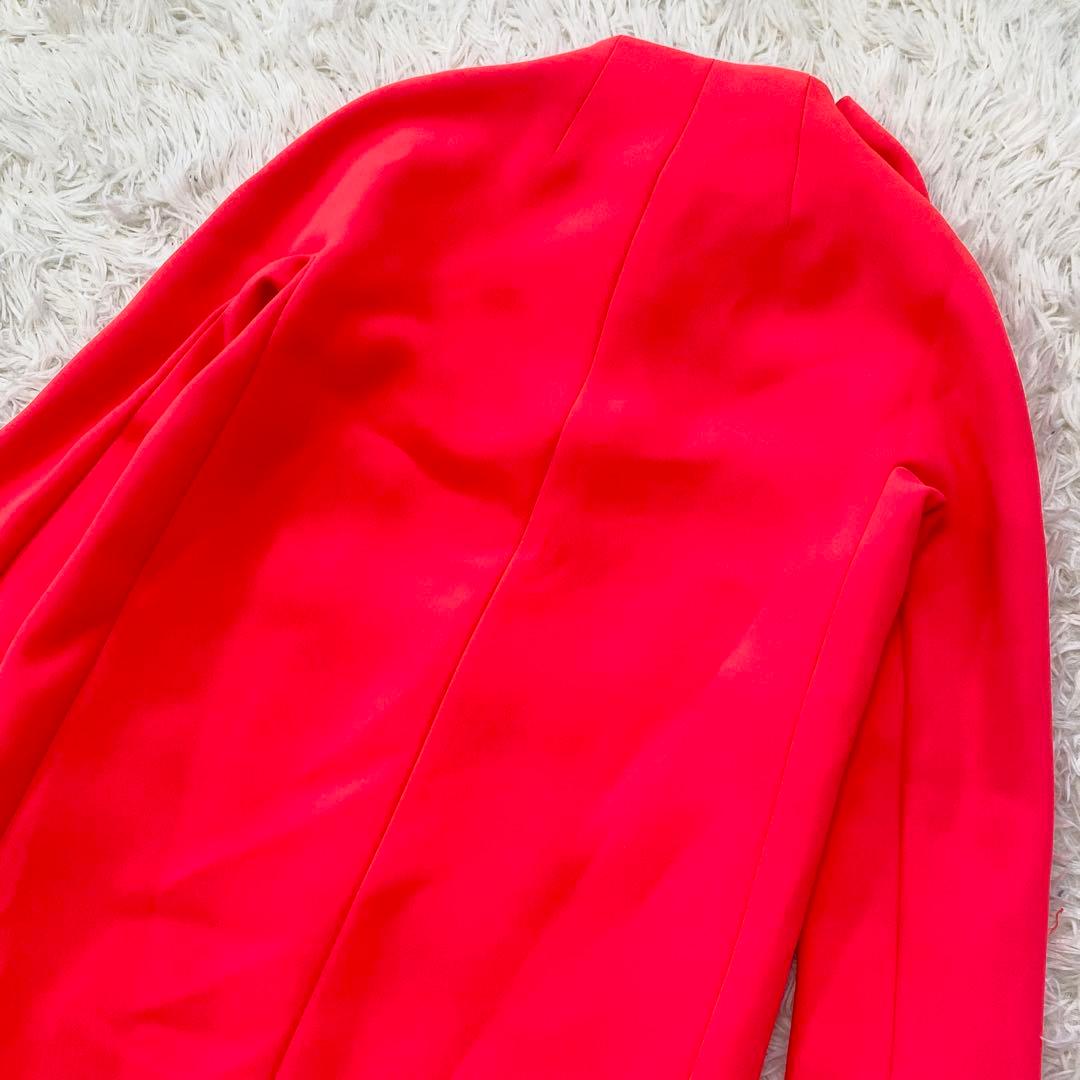 【極美品】ケイトスペード コート ロング ビッグリボン ノーカラー Aライン