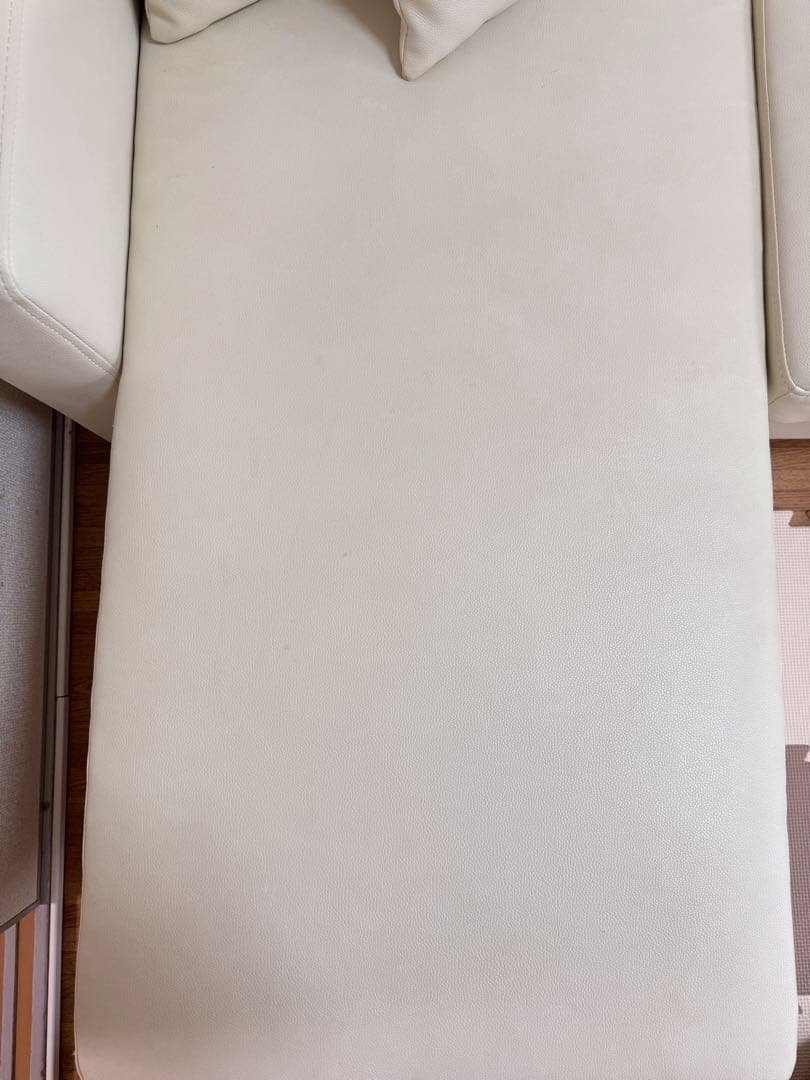 【直接引取り限定】LOWYA ロウヤ 3人掛け PVCカウチソファ