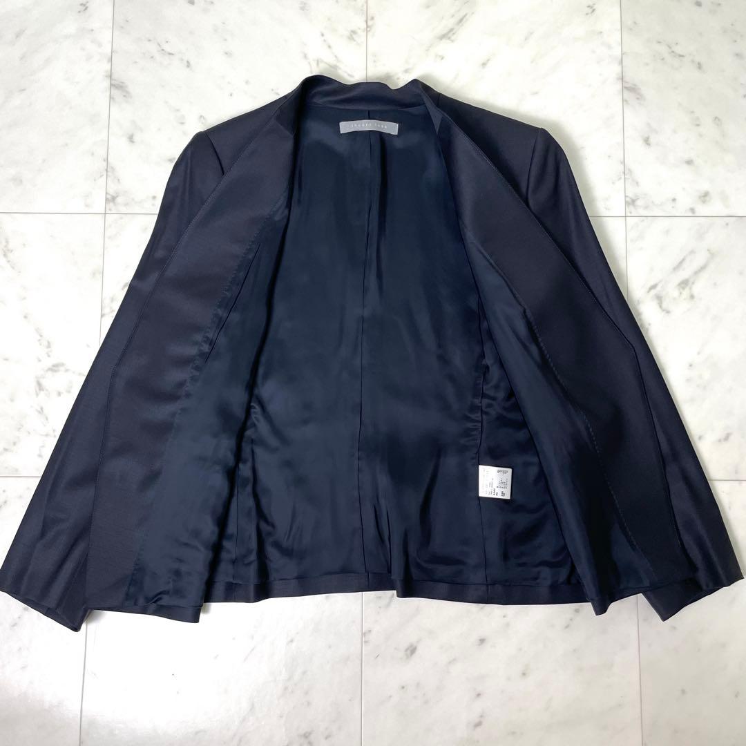 専用【未使用級】セオリーリュクス DONNA ノーカラージャケット 42 紺