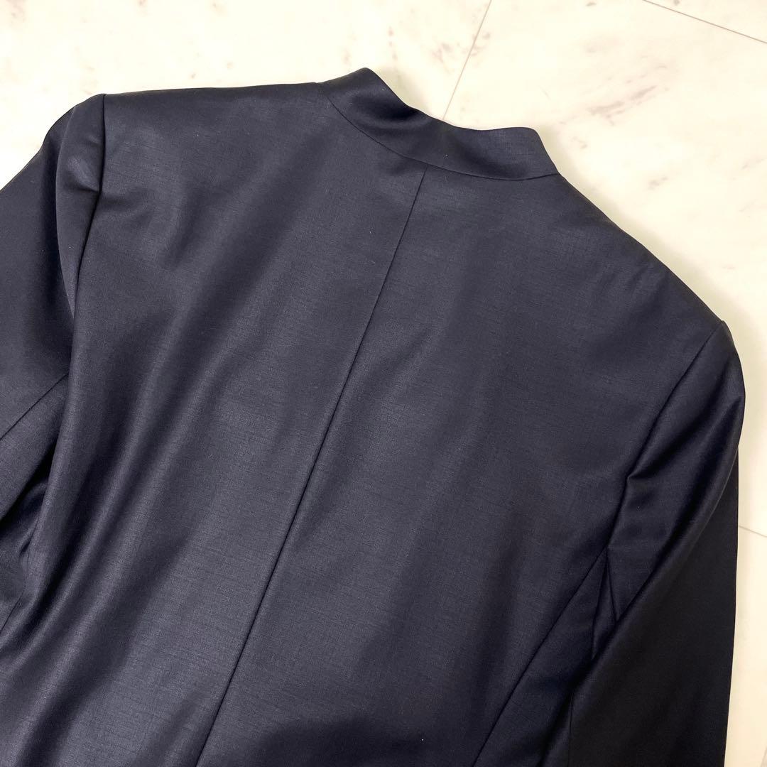 専用【未使用級】セオリーリュクス DONNA ノーカラージャケット 42 紺