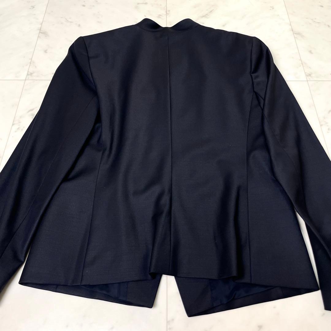 専用【未使用級】セオリーリュクス DONNA ノーカラージャケット 42 紺