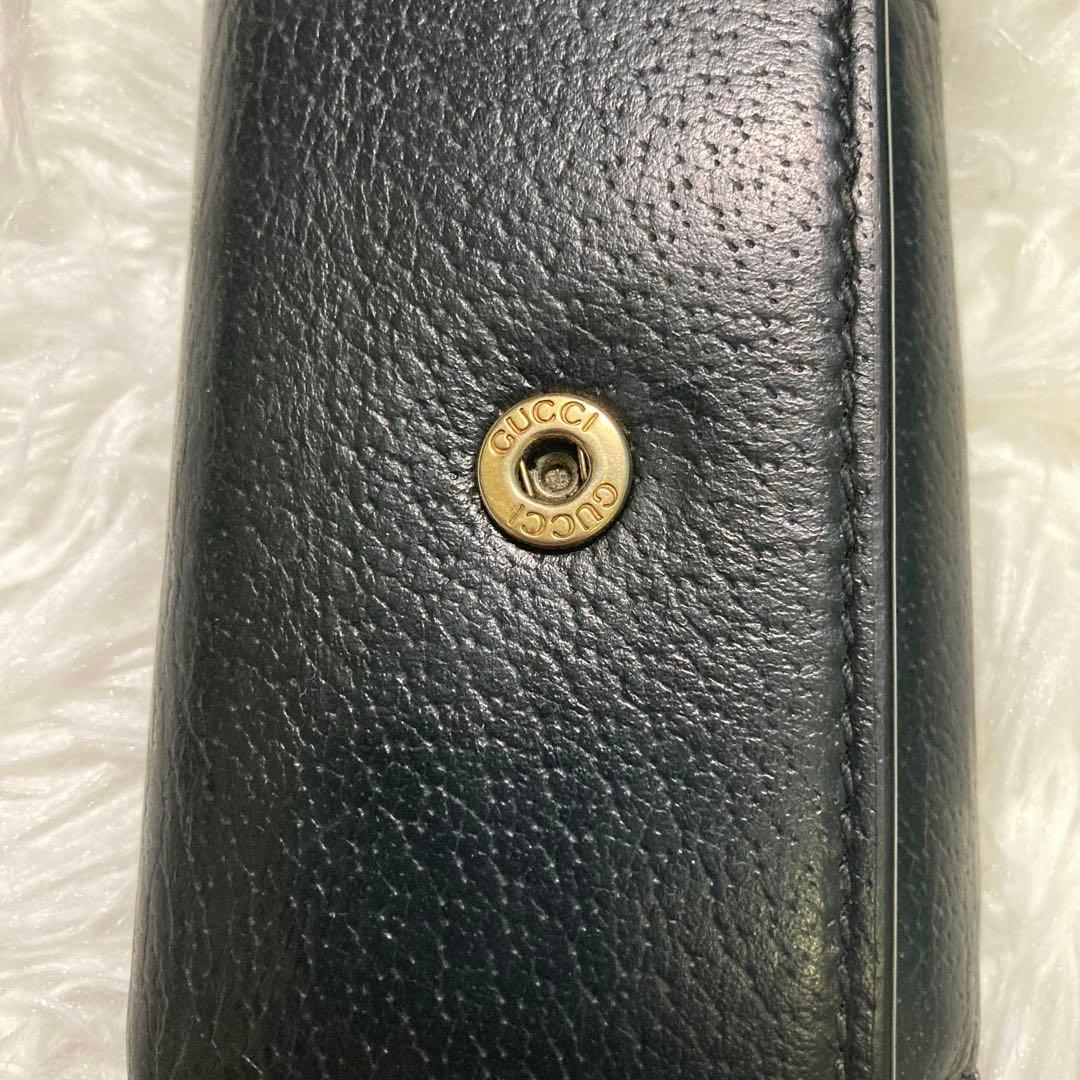 GUCCI グッチ アニマリエ BEE 6連 レザー キーケース ブラック