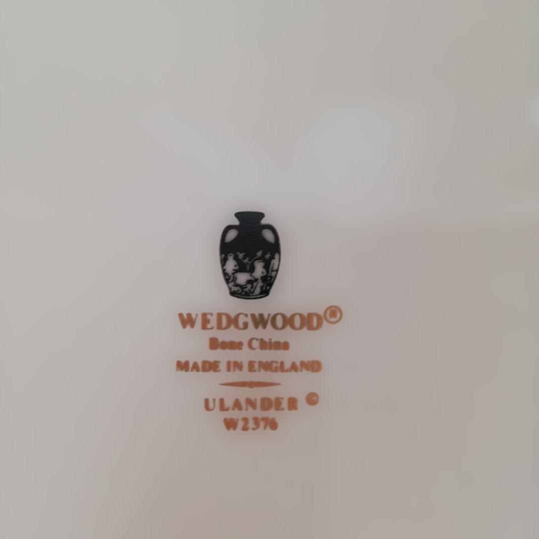 ウェッジウッド☆ユーランダーパウダーブルー青い装飾の陶磁器皿5枚セット