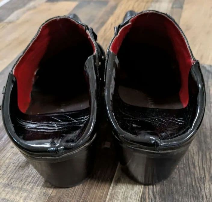 スタッズ付きブラックブーツ　y2k ホスト　お兄　V系