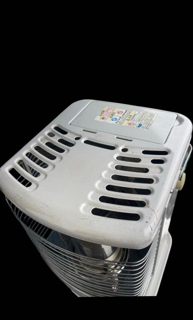 トヨトミ 石油ストーブ スリムタイプ ホワイト ハンドル付き コンパクト