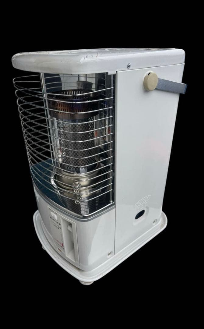 トヨトミ 石油ストーブ スリムタイプ ホワイト ハンドル付き コンパクト