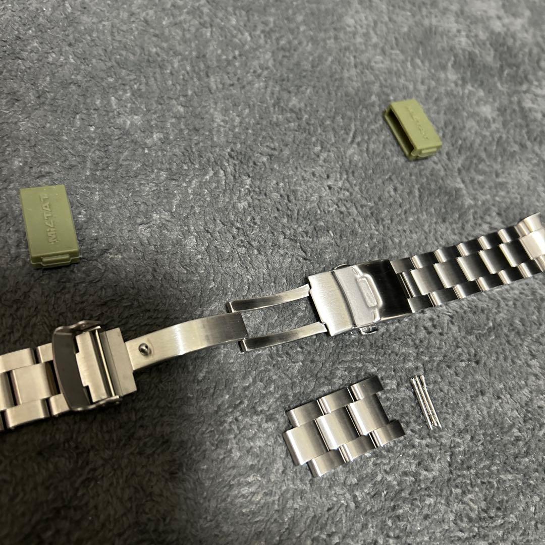 タイコノート MiLTAT MT.049 ブレス ステンレスベルト 20mm