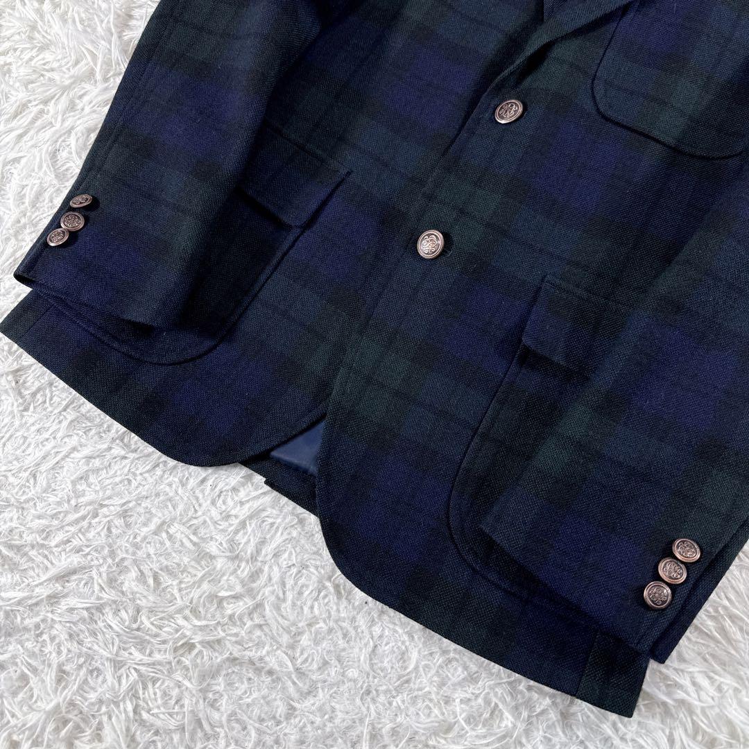 ジェイプレス チェック柄 ツイードジャケット ブレザー メンズ S アメトラ