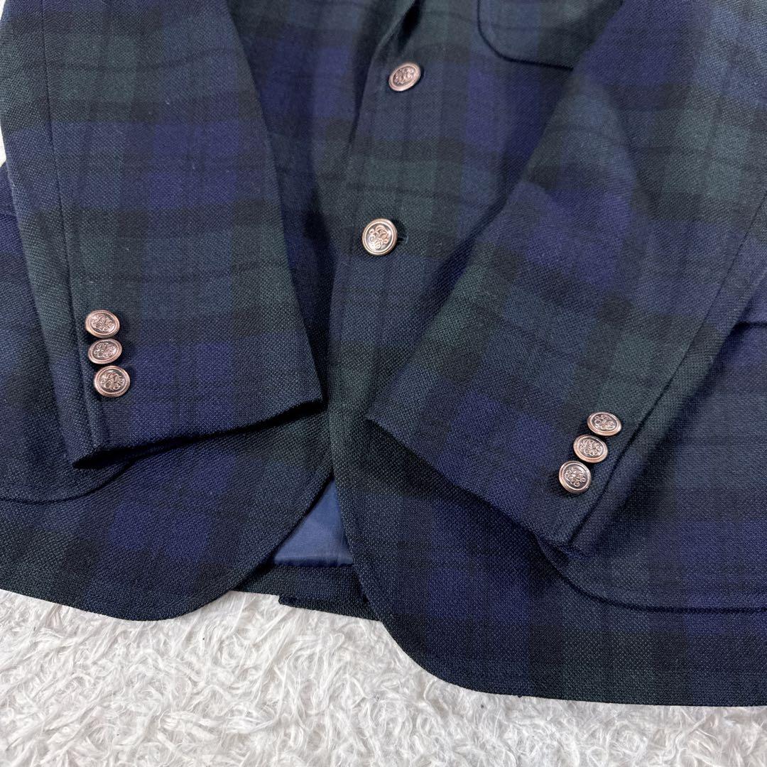 ジェイプレス チェック柄 ツイードジャケット ブレザー メンズ S アメトラ