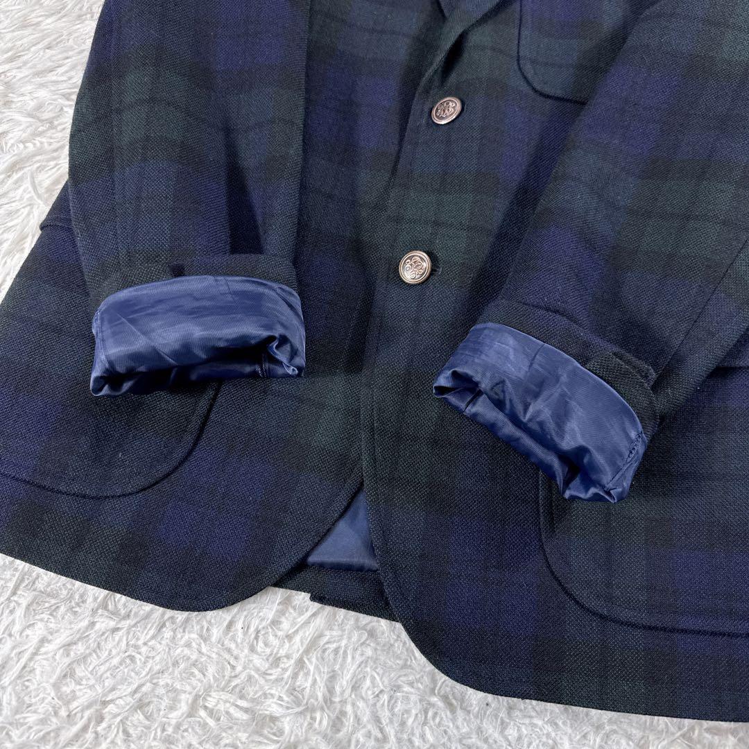 ジェイプレス チェック柄 ツイードジャケット ブレザー メンズ S アメトラ