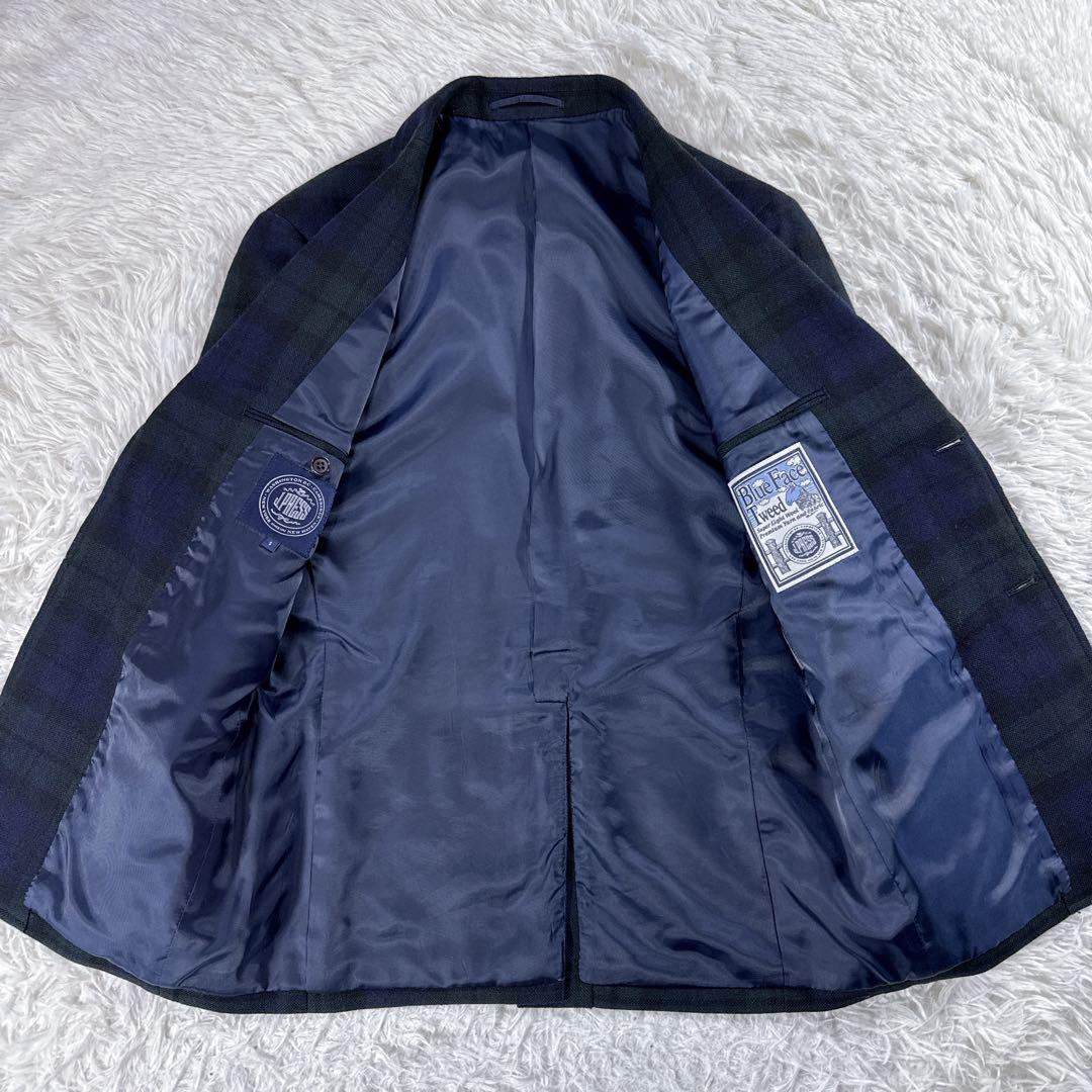 ジェイプレス チェック柄 ツイードジャケット ブレザー メンズ S アメトラ