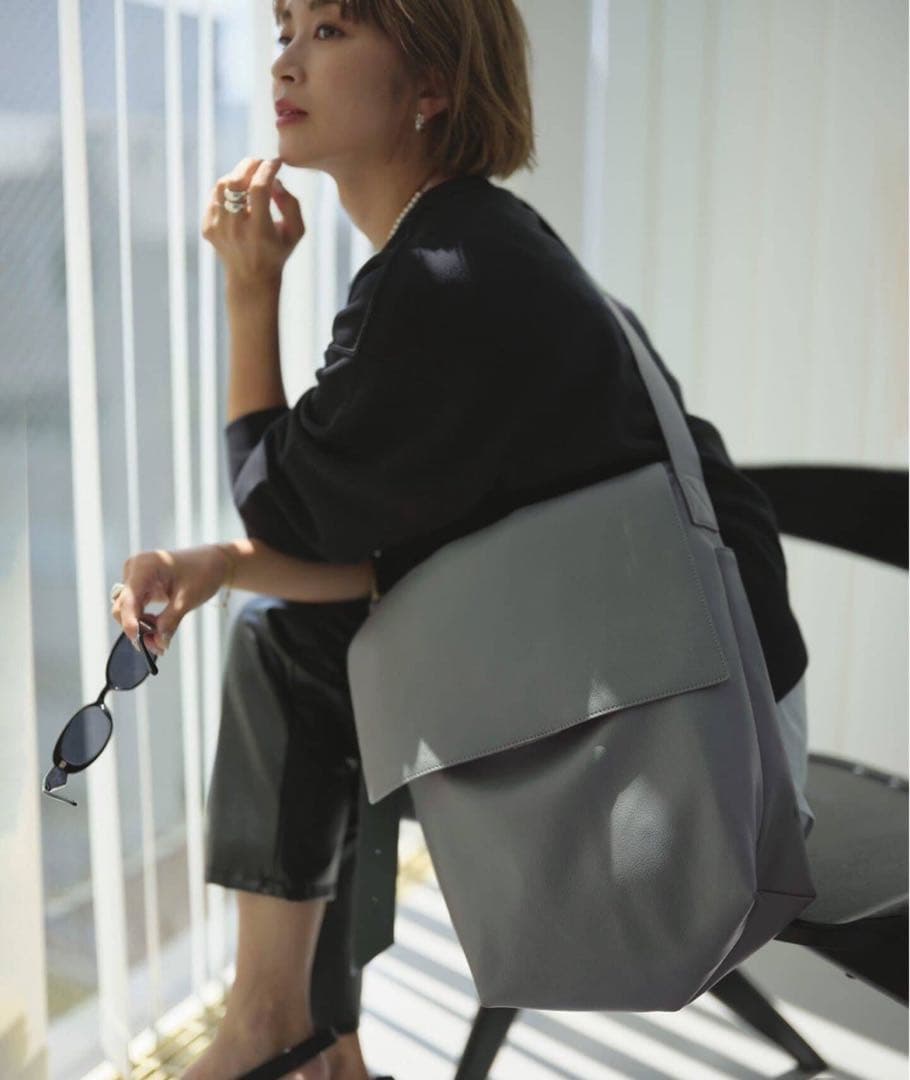 s.oyamada*SLOBE フェイクレザーBAG グリーン