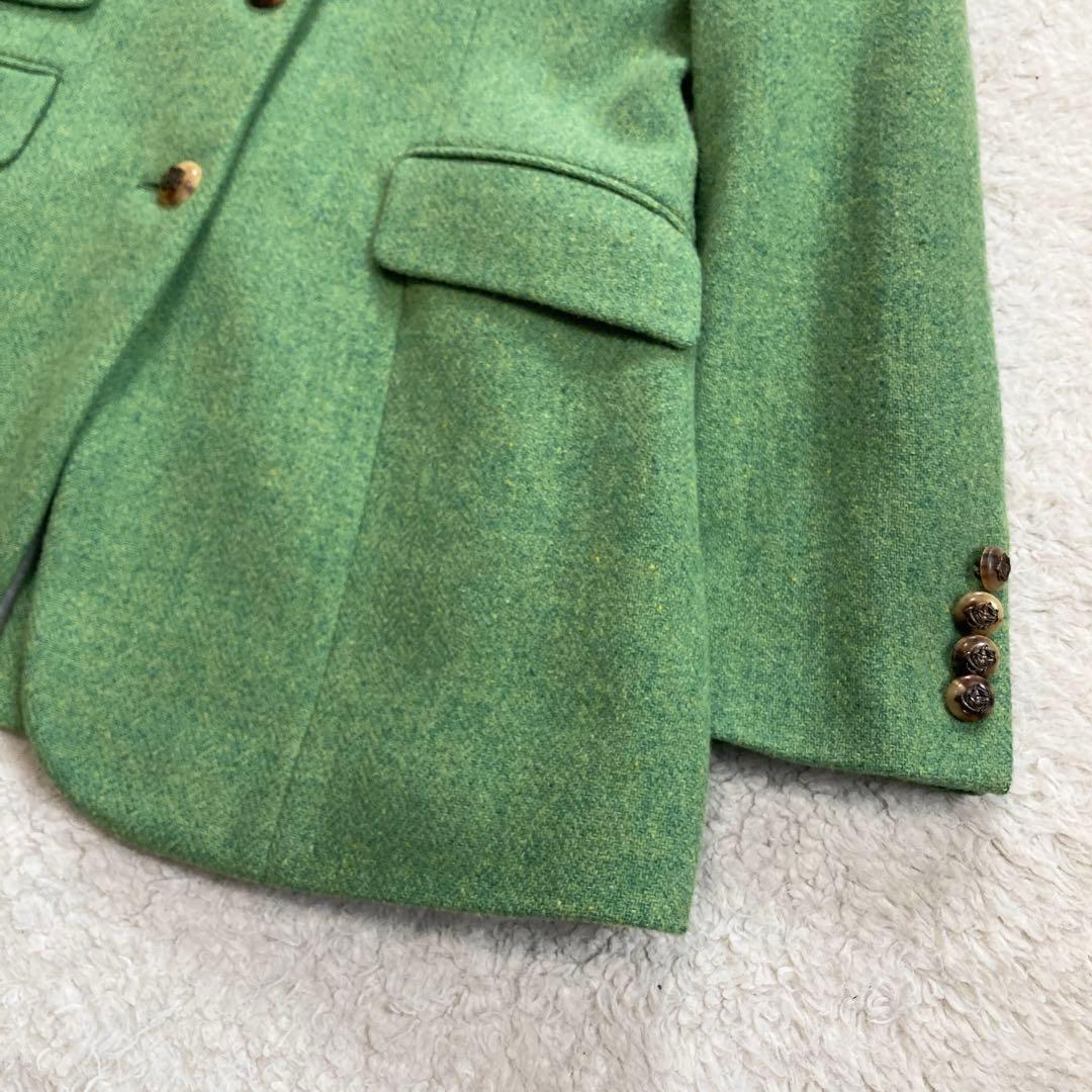 極美品・希少カラー✨ラルフローレン　テーラードジャケット　ミックスツイード　緑