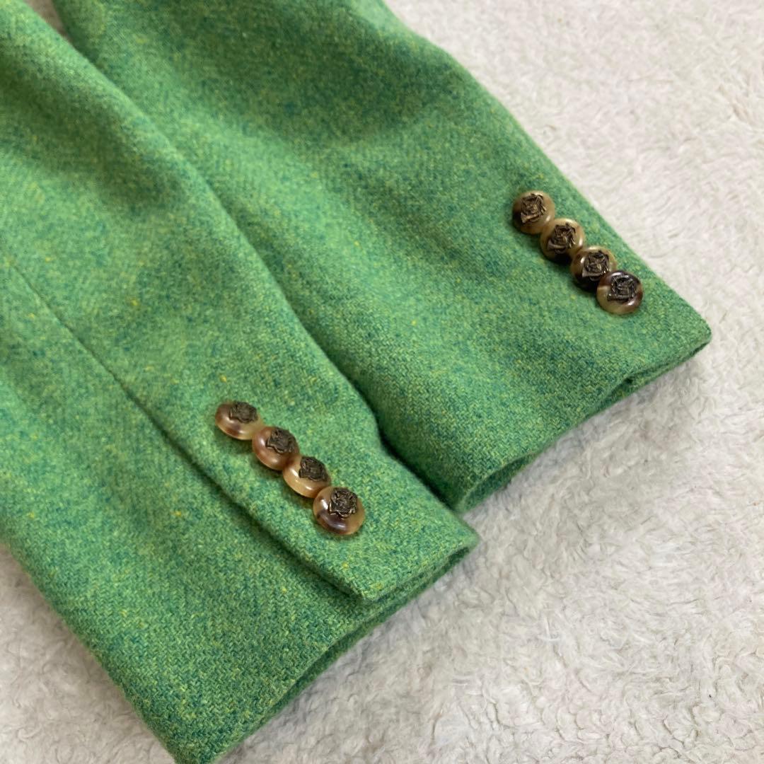 極美品・希少カラー✨ラルフローレン　テーラードジャケット　ミックスツイード　緑