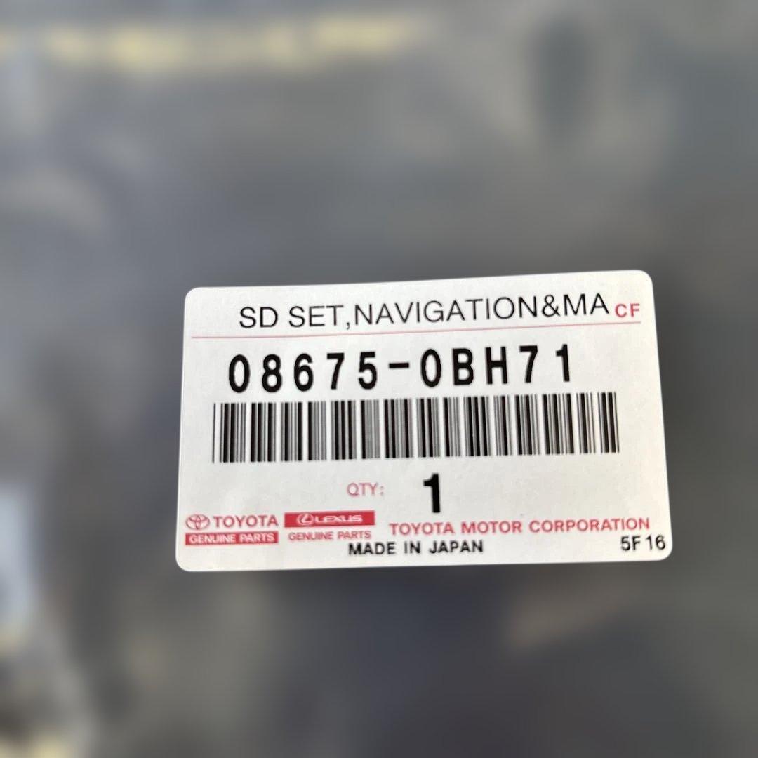 #2005 2025年春　TOYOTA純正　地図ＳＤカード