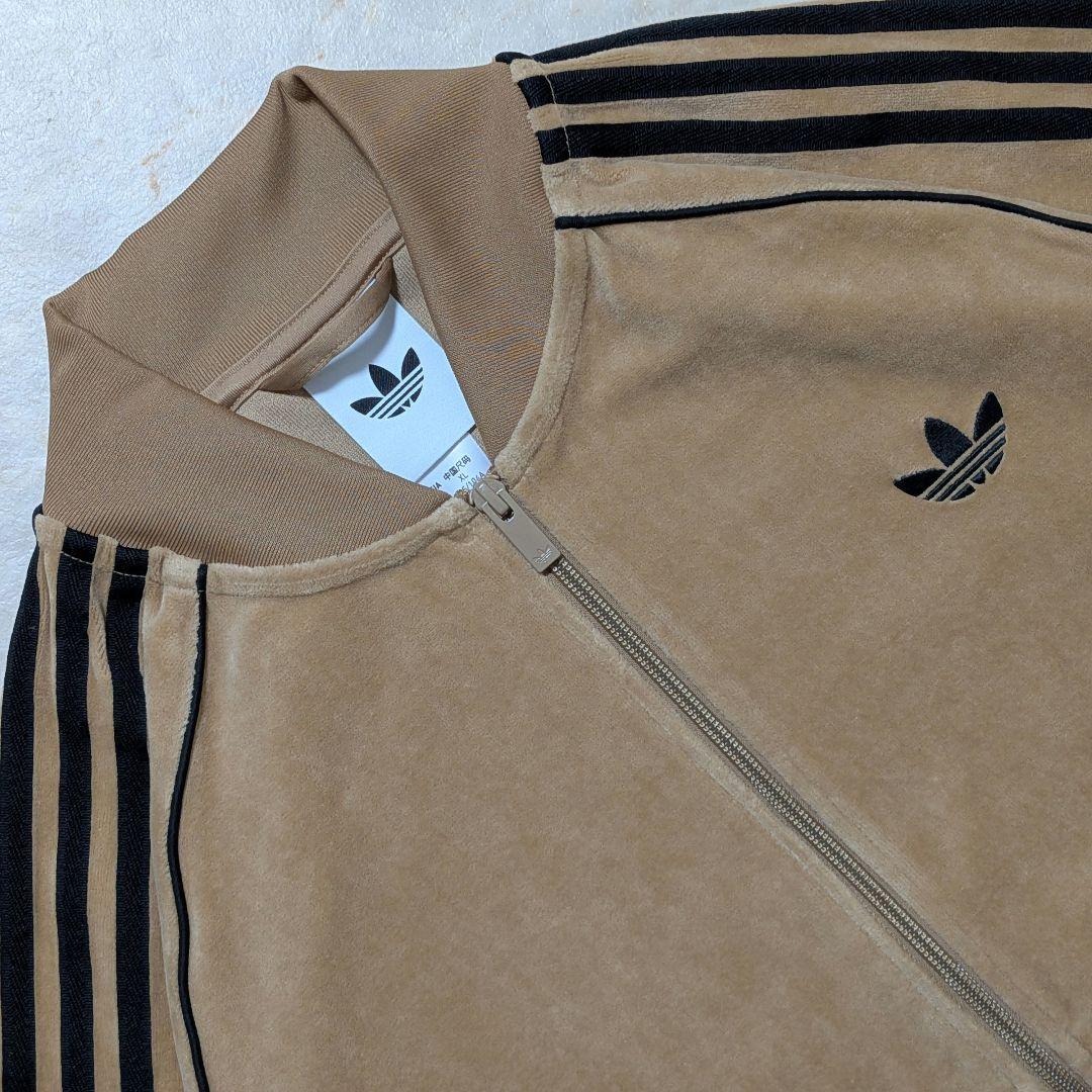 大人気⭐完売品adidasスーパースターSSTベロアトラックジャケット茶黒2XL