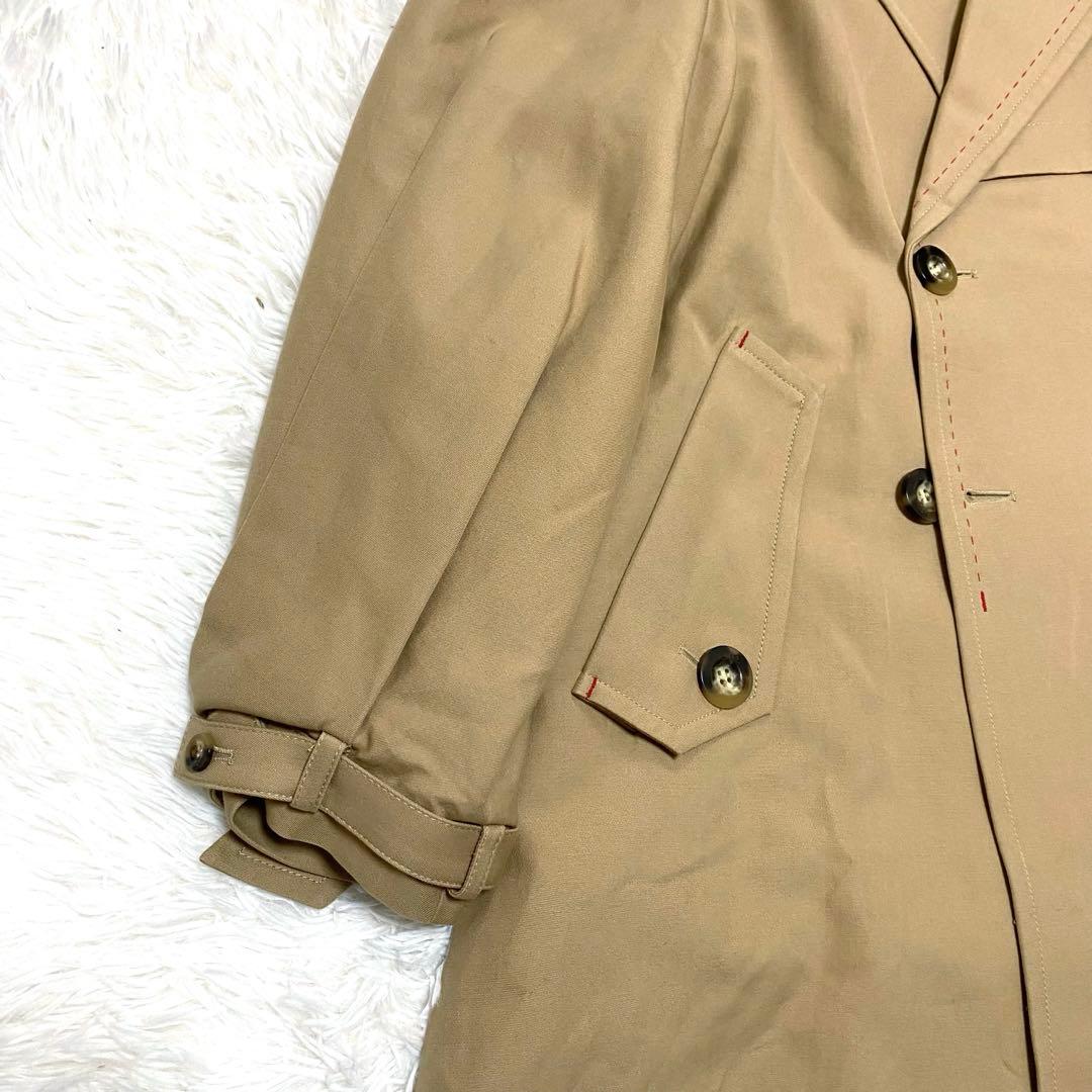 美品 UN3D. アンスリード ステッチトレンチコート キャメル