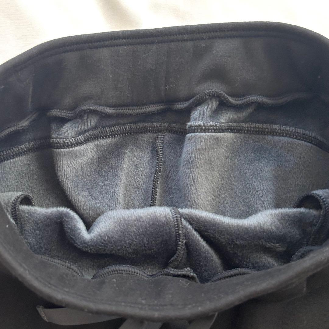 Chacott チャコット 裏起毛テーパードパンツ ブラック M