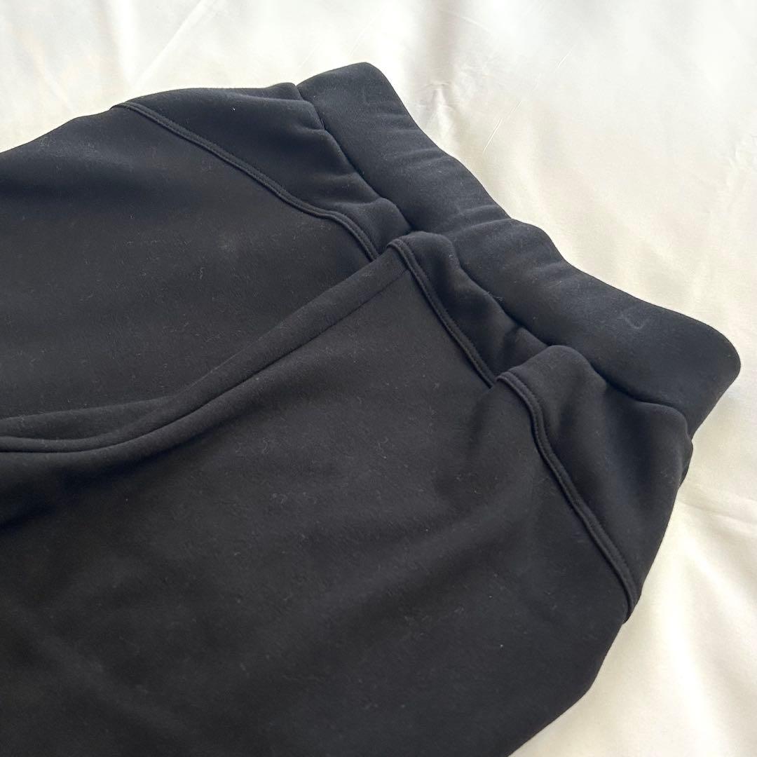 Chacott チャコット 裏起毛テーパードパンツ ブラック M