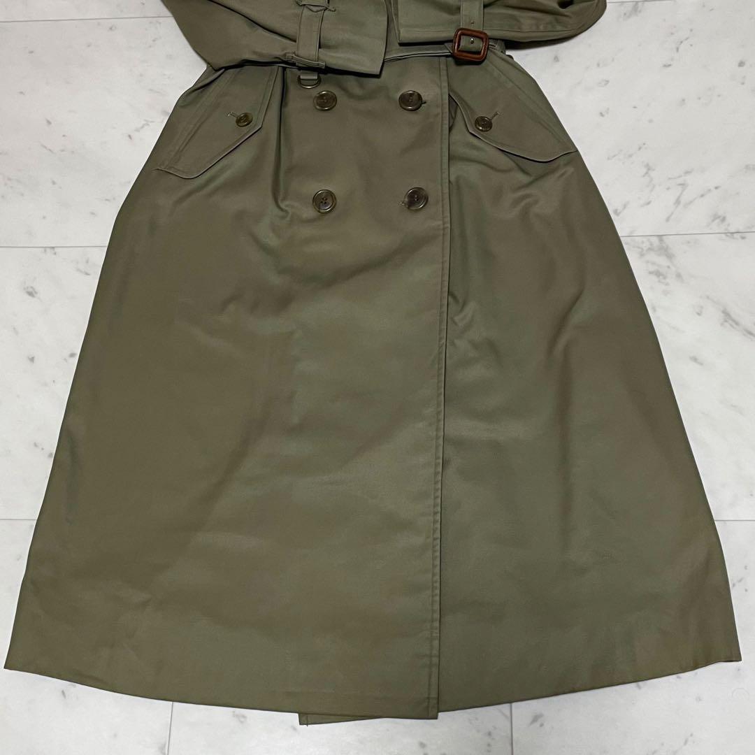 着丈110 ✨未使用級✨バーバリー ロングトレンチコート ノバチェック カーキ