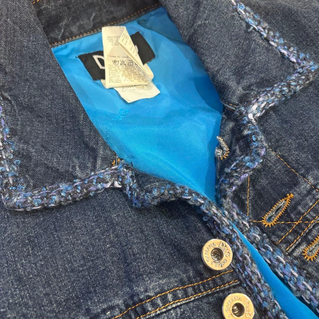 DOLCE & GABBANA ダークブルー デニムジャケット