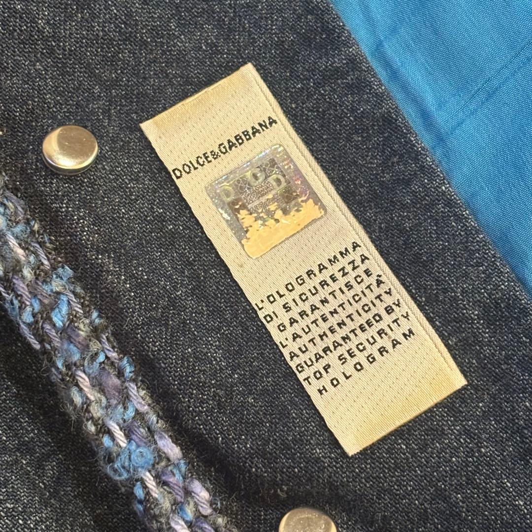 DOLCE & GABBANA ダークブルー デニムジャケット