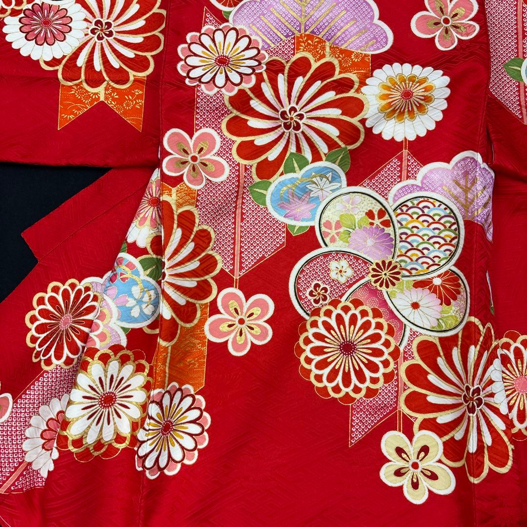 マココ新品正絹産着お祝着高級京友禅伝統染特選古典多色染に豪華刺繍入梅四季花